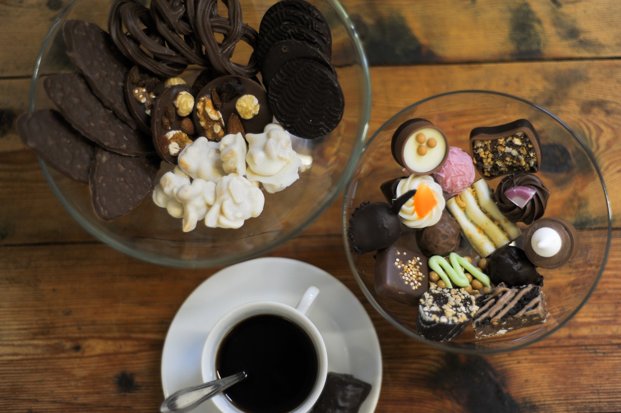 Chocolade, bonbons en truffels