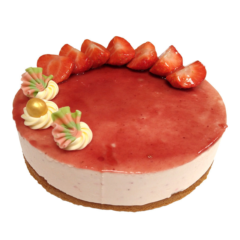 Aardbeien kwarktaart