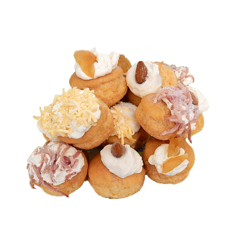 Assorted cream puffs